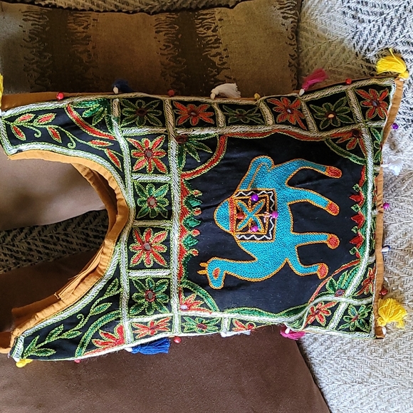 NEW BO HO TASSEL EMBROIDERED MULTI HANDBAG UNIQUE - Picture 16 of 16